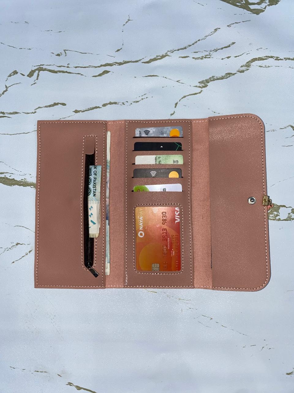 Long Wallet For Women Pink